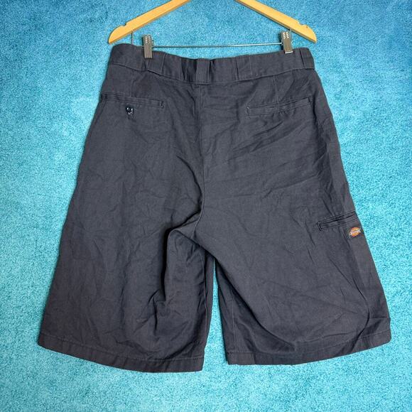 Dickies Utility Work Shorts Mens 36 Navy Blue Loose Fit 34x12 Made Nicaragua - Picture 7 of 14